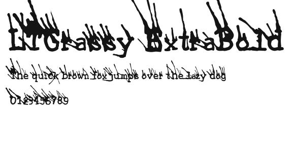 LTGrassy ExtraBold Preview