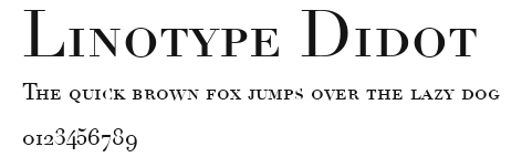 Linotype Didot Preview