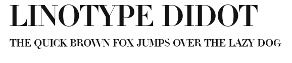 Linotype Didot Preview