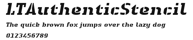 LTAuthenticStencil Preview