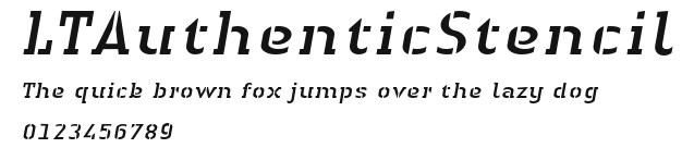 LTAuthenticStencil Preview