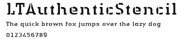 LTAuthenticStencil Preview