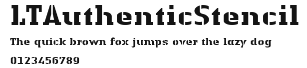 LTAuthenticStencil Preview
