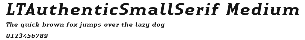 LTAuthenticSmallSerif Medium Preview