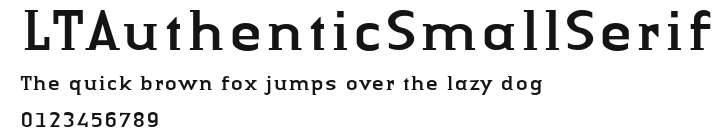 LTAuthenticSmallSerif Preview