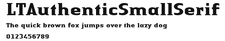 LTAuthenticSmallSerif Preview