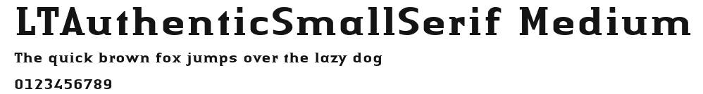 LTAuthenticSmallSerif Medium Preview