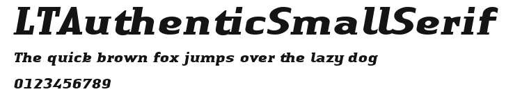 LTAuthenticSmallSerif Preview