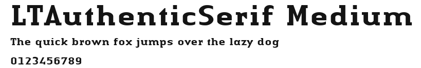 LTAuthenticSerif Medium Preview