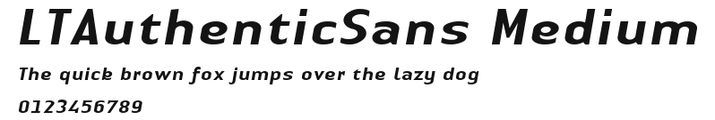 LTAuthenticSans Medium Preview