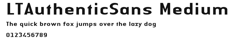 LTAuthenticSans Medium Preview