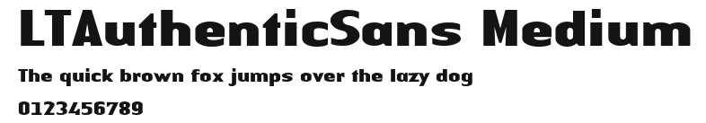 LTAuthenticSans Medium Preview