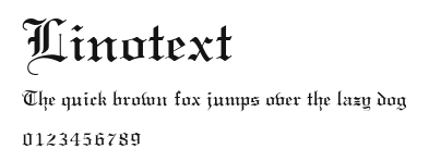 Linotext Preview