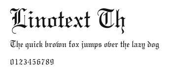 Linotext Th Preview