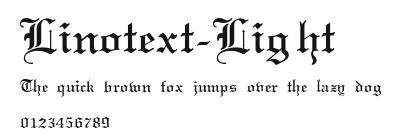 Linotext-Light Preview