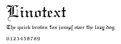 Linotext Preview