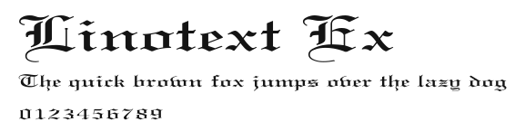 Linotext Ex Preview