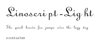 Linoscript-Light Preview