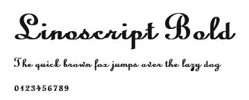 Linoscript Bold Preview