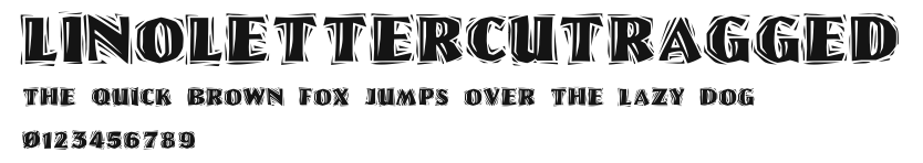 LinoLetterCutRagged Preview