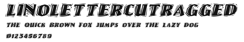 LinoLetterCutRagged Preview