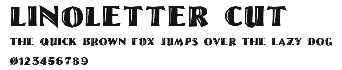 LinoLetter Cut Preview