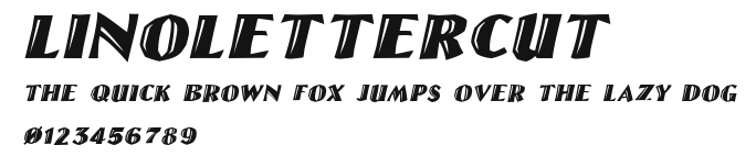 LinoLetterCut Preview