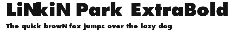 Linkin Park ExtraBold Preview