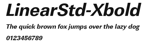 LinearStd-Xbold Preview