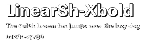 LinearSh-Xbold Preview
