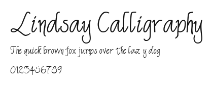 Lindsay Calligraphy Preview