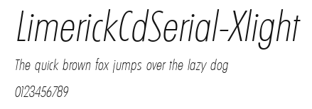 LimerickCdSerial-Xlight Preview