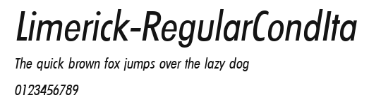 Limerick-RegularCondIta Preview