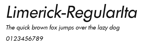 Limerick-RegularIta Preview