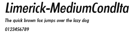 Limerick-MediumCondIta Preview