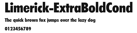 Limerick-ExtraBoldCond Preview