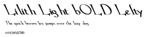 Lilith-Light bOLD Lefty Preview