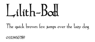 Lilith-Bold Preview