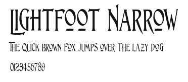 Lightfoot Narrow Preview
