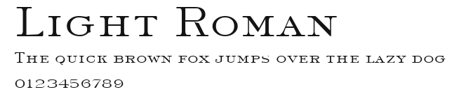 Light Roman Preview