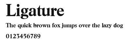 Ligature Preview