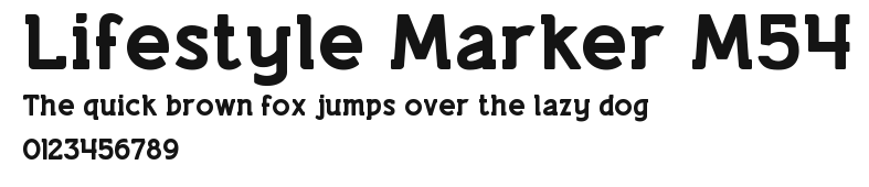 Lifestyle Marker M54 Preview