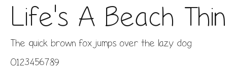 Life's A Beach Thin Preview