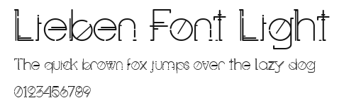 Lieben Font Light Preview