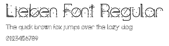 Lieben Font Regular Preview
