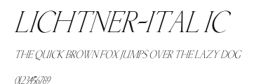 Lichtner-Italic Preview