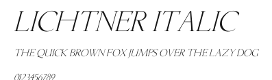 Lichtner Italic Preview