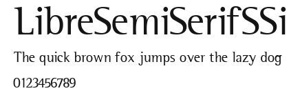 LibreSemiSerifSSi Preview
