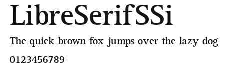 LibreSerifSSi Preview