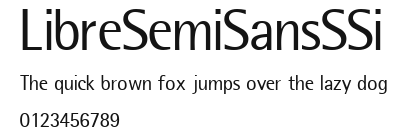 LibreSemiSansSSi Preview